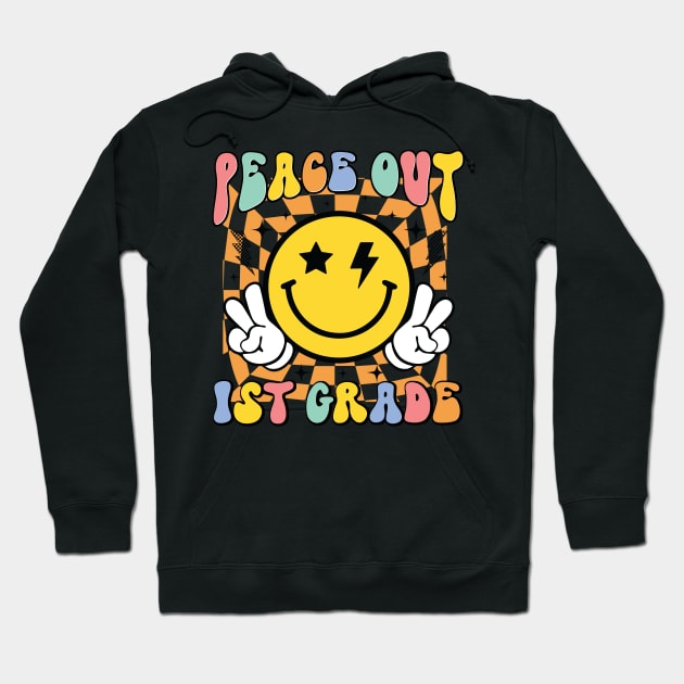 Peace Out 1st Grade Hoodie by Zu Zu Xi Xi